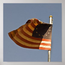 Bandera con trece estrellas impresiones