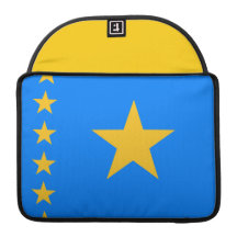 Bandera congolesa fundas para macbooks 