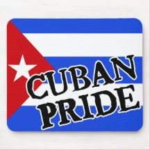 Bandera cubana del orgullo tapete de ratones