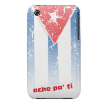 Bandera Cubana iPhone 3 Case-Mate Protectores