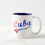 Bandera cubana tazas de café