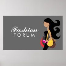 Bandera de 311 monederos del fashionista poster