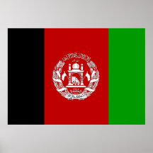Bandera de Afganistán Poster