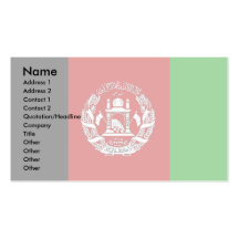 Bandera de Afganistán Tarjeta De Visita