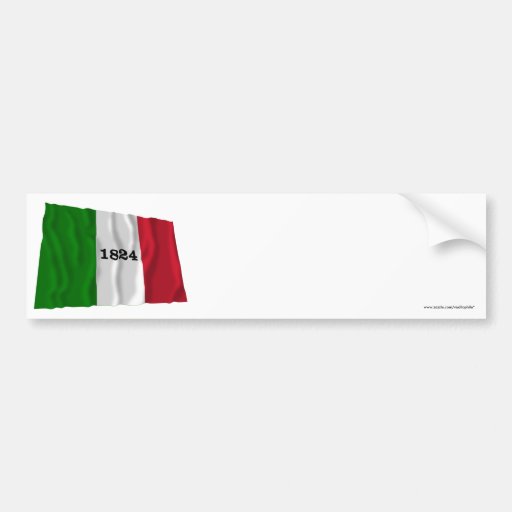 Bandera de Álamo Pegatina De Parachoque