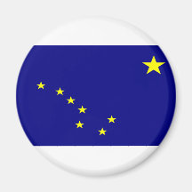 Bandera de Alaska Imanes De Nevera