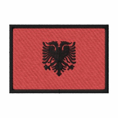 Bandera de Albania Sudadera Bordada