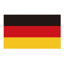 Bandera de Alemania Tarjeta Postal