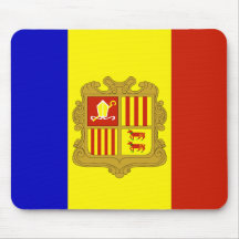 Bandera de alta calidad de Andorra Alfombrilla De Ratones