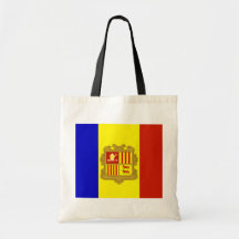 Bandera de alta calidad de Andorra Bolsa Lienzo