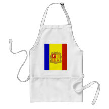 Bandera de alta calidad de Andorra Delantales