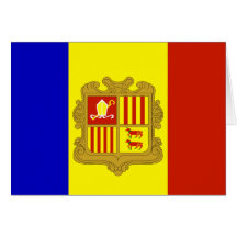 Bandera de alta calidad de Andorra Felicitacion