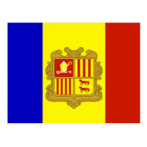 Bandera de alta calidad de Andorra Postales