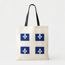 Bandera de alta calidad de Canadá Quebec Bolsa Lienzo
