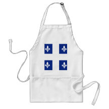 Bandera de alta calidad de Canadá Quebec Delantales