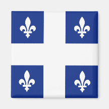 Bandera de alta calidad de Canadá Quebec Iman