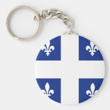 Bandera de alta calidad de Canadá Quebec Llavero