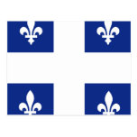 Bandera de alta calidad de Canadá Quebec Tarjetas Postales