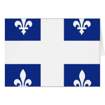 Bandera de alta calidad de Canadá Quebec Tarjeton