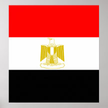 Bandera de alta calidad de Egipto Poster