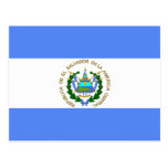 Bandera de alta calidad de El Salvador Tarjeta Postal