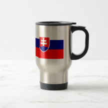 Bandera de alta calidad de Eslovaquia Tazas De Café