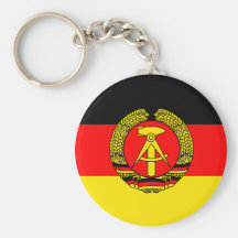 Bandera de alta calidad de la Alemania Oriental Llavero