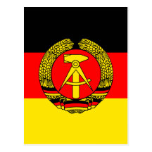 Bandera de alta calidad de la Alemania Oriental Tarjetas Postales