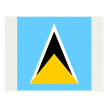 Bandera de alta calidad de la Santa Lucía Postales