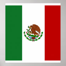 Bandera de alta calidad de México Impresiones