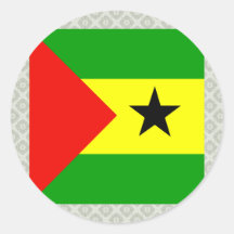 Bandera de alta calidad de Sao Tome and Principe Etiquetas