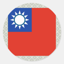 Bandera de alta calidad de Taiwán Pegatina