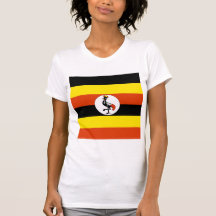 Bandera de alta calidad de Uganda Camiseta