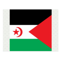 Bandera de alta calidad de Western Sahara Postales