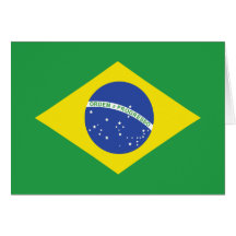 Bandera de alta calidad del Brasil Felicitaciones