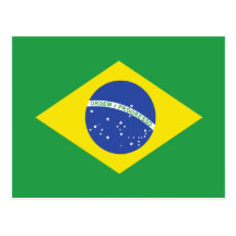 Bandera de alta calidad del Brasil Postales