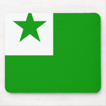 Bandera de alta calidad del esperanto alfombrillas de ratón