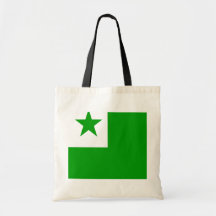 Bandera de alta calidad del esperanto bolsas de mano