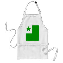 Bandera de alta calidad del esperanto delantal
