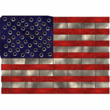 Bandera de Amercian del metal, imán del recorte Esculturas Fotograficas