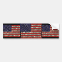 Bandera de Amercian del metal, pegatina del Día de Etiqueta De Parachoque