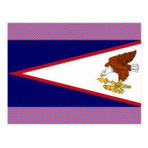 Bandera de American Samoa Tarjetas Postales
