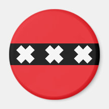 Bandera de Amsterdam Iman Para Frigorífico