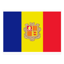 Bandera de Andorra Postales