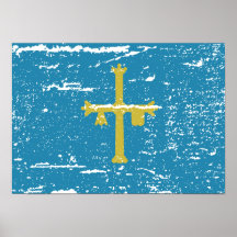 BANDERA DE ASTURIAS POSTERS