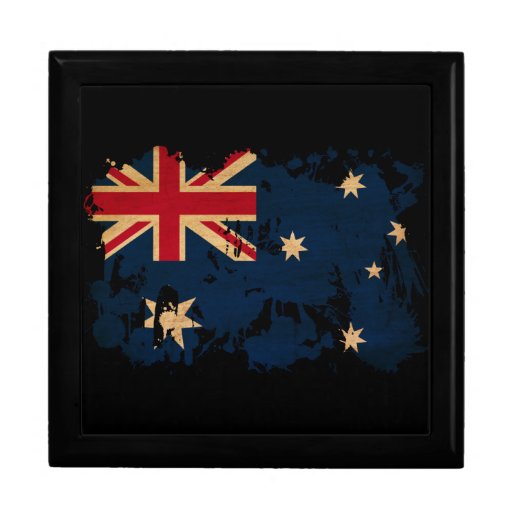 Bandera de Australia Caja De Regalo