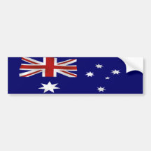 Bandera de Australia Pegatina De Parachoque
