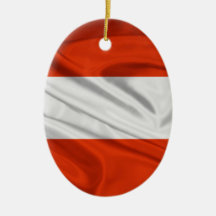 Bandera de Austria Adorno De Navidad