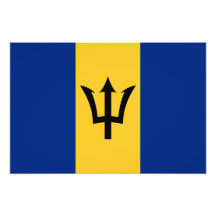 Bandera de Barbados Impresión Fotográfica
