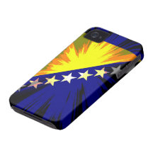Bandera de Bosnia y Hercegovina iPhone 4 Case-Mate Funda